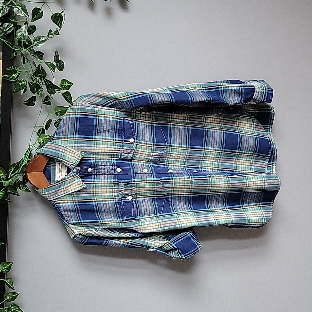 Denim & Supply Ralph Lauren Plaid Linen Utility shirt
